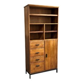 Room & Board Linear Collection Custom Media Cabinet/Bookshelf. Original Price: $5,400