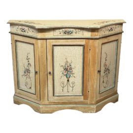 Vintage Italian Floral Hand Painted Sideboard
