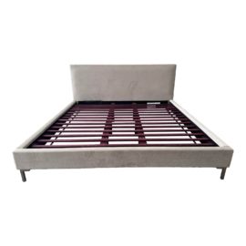 NEW Eastern King Saatva Santorini Velvet Bed Frame. Original Price: $1,750