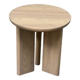 Custom Design Natural Driftwood Finish Wood Side Table. Original Price: $735