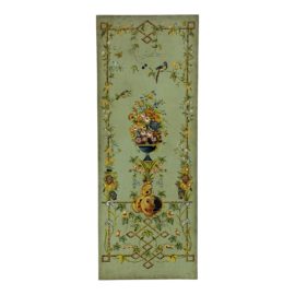 Panel With Floral Garden Motif