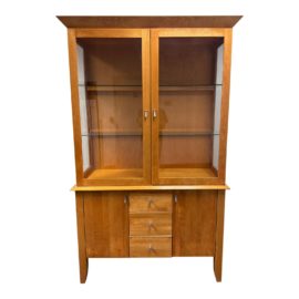 Dinec North American Birch Wood Two Piece Hutch