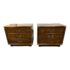 Drexel Accolade Campaign Nightstands, a Pair