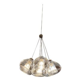 Tech Lighting Seven Fused Clear Glass Globes Pendant. Original Price: $985