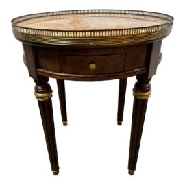 Vintage French Style Bouillotte Side Table