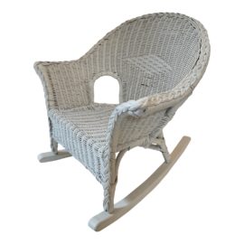 Vintage Cihild's Wicker Rocking Chair