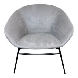NEW Calligaris Love Gray Eco Suede Arm Chair. Original Price: $2,472