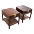Vintage Drexel Heritage Burlwood Nightstands, a Pair
