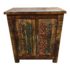 Country Rustic Style With Stenciled Design Cabinet