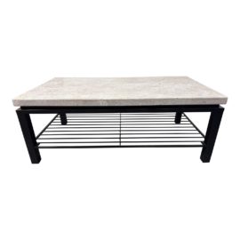 Bernhardt Tempo Collection Stone Coffee Table. Original Price: $1,100