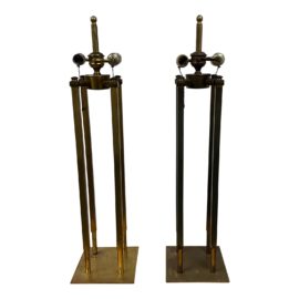 Vintage Stiffel Mid Century Modern Table Lamps, a Pair