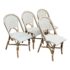 Serena & Lily Riviera Outdoor French Bistro Dining Chairs, a Set of Four. Original Price: $1,792