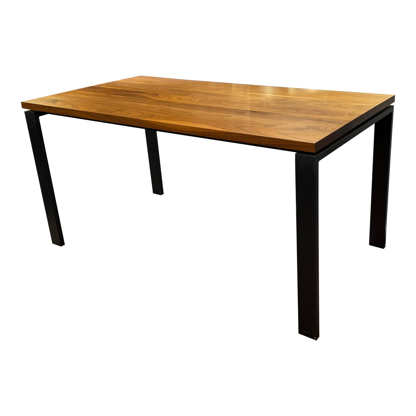 Room & Board Parsons Walnut + Steel Dining Table