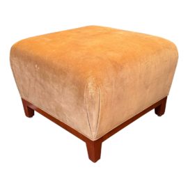 John Charles Custom Microsuede Ottoman