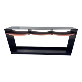 Croft House Latigo Metal + Leather Console. Original Price: $3,700