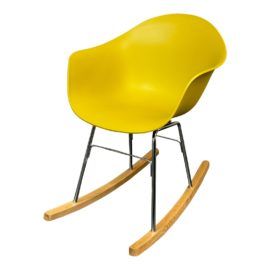 NEW Toou Ta Modern Molded Mustard Rocking Chair. Original Price: $254