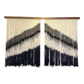 Lauren Williams Custom 'Canvas With Movement' Fiber Artwork. Original Price: $5,000