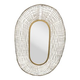 Gilt Metal Wall Mirror