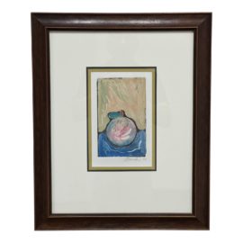 Abstract Expressionism Peach Painting