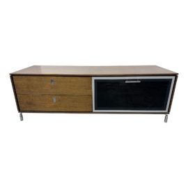 Pangea Home Walnut Finish Modern Tv Stand. Original Price: $1,220