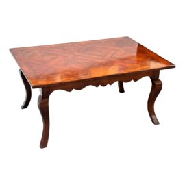 Vintage Mahogany Parquet Coffee Table