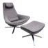 B&B Italia Metropolitan Chair + Ottoman, Set. Original Price: $5,400