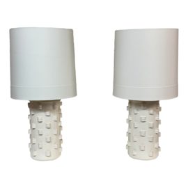 Arteriors Home Robertson Crackle Porcelain Table Lamps, a Pair. Original Price: $1,820