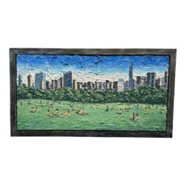 Crica 2014 Brian Josselyn Central Park Nyc Original Acrylic Painting. Original Price: $4,000