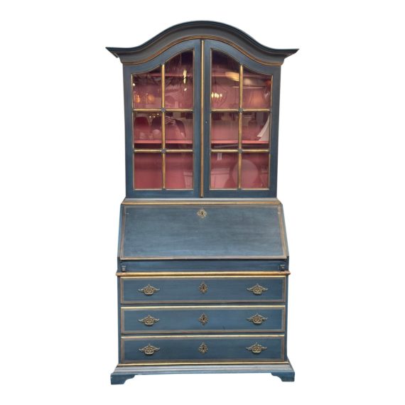 19th-century-swedish-blue-two-piece-baroque-secretary-9309-1