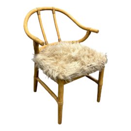 NEW International Atelier Bowen Flokati Fabric Arm Chair