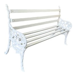 Antique 19th Century Bonhams Cast Iron Park Bench