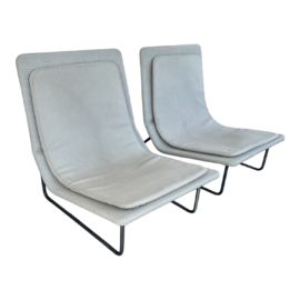 Francesco Rota for Paola Lenti Sand Adjustable Outdoor Chairs, a Pair. Original Price: $10,000
