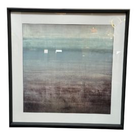 Crate & Barrel Contemporary Abstract Print, Framed