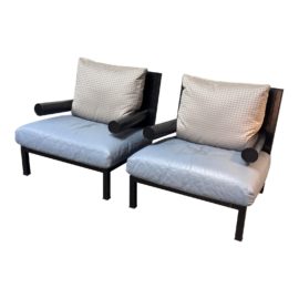 Antonio Citterio for B&b Italia Baisity Arm Chairs, a Pair