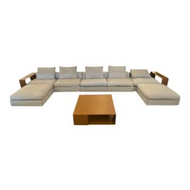 Flexform Groundpiece Sectional Plus Coffee Table , Seven Piece. Original Price: $45,000