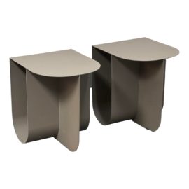 Lyly Metal Side Tables, a Pair. Original Price: $944
