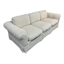 Marge Carson Custom 3 Over 3 Skirted Sofa