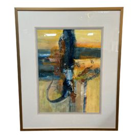 Angela Cheng "La Mer" Original Painting, Framed