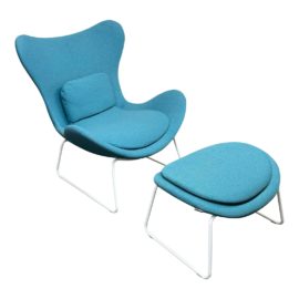 NEW Calligaris Lazy Chair + Ottoman. Original Price: $4,388