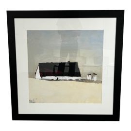 Sandra Pratt Big Barn and Silos Wall Art Framed Print
