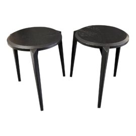 Skovby Sm 840 Stools/Side Tables, a Pair. Original Price: $668