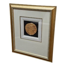 F. McLain "Treasure Ii" Original Ceramic Token, Framed With Double Matte and Signed