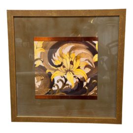 Kinder Harris Abstract Floral Print, Framed