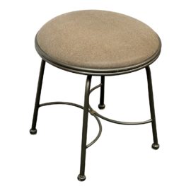 Charleston Forge Leather Swivel Low Stool