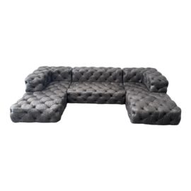 Restoration Hardware Soho Tufted U-Chaise Sectional. Original Price: $17,900