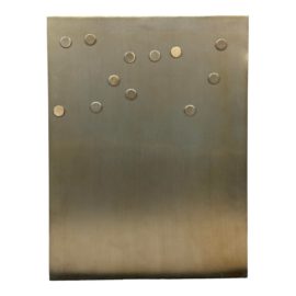 Restoration Hardware Brushed Brass Magnet Board. Original Price: $375