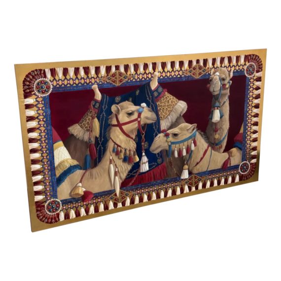 antonette-von-gron-trio-of-camels-original-artwork-4424