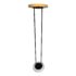 Contemporary Metal + Glass Torchiere Floor Lamp