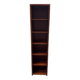 Cherry Wood Finish Narrow Bookshelf