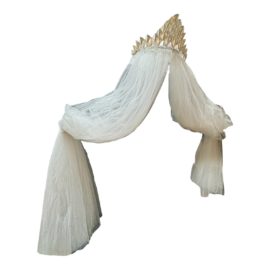Pottery Barn Crown Cornice + Sheer Curtains. Original Price: $300